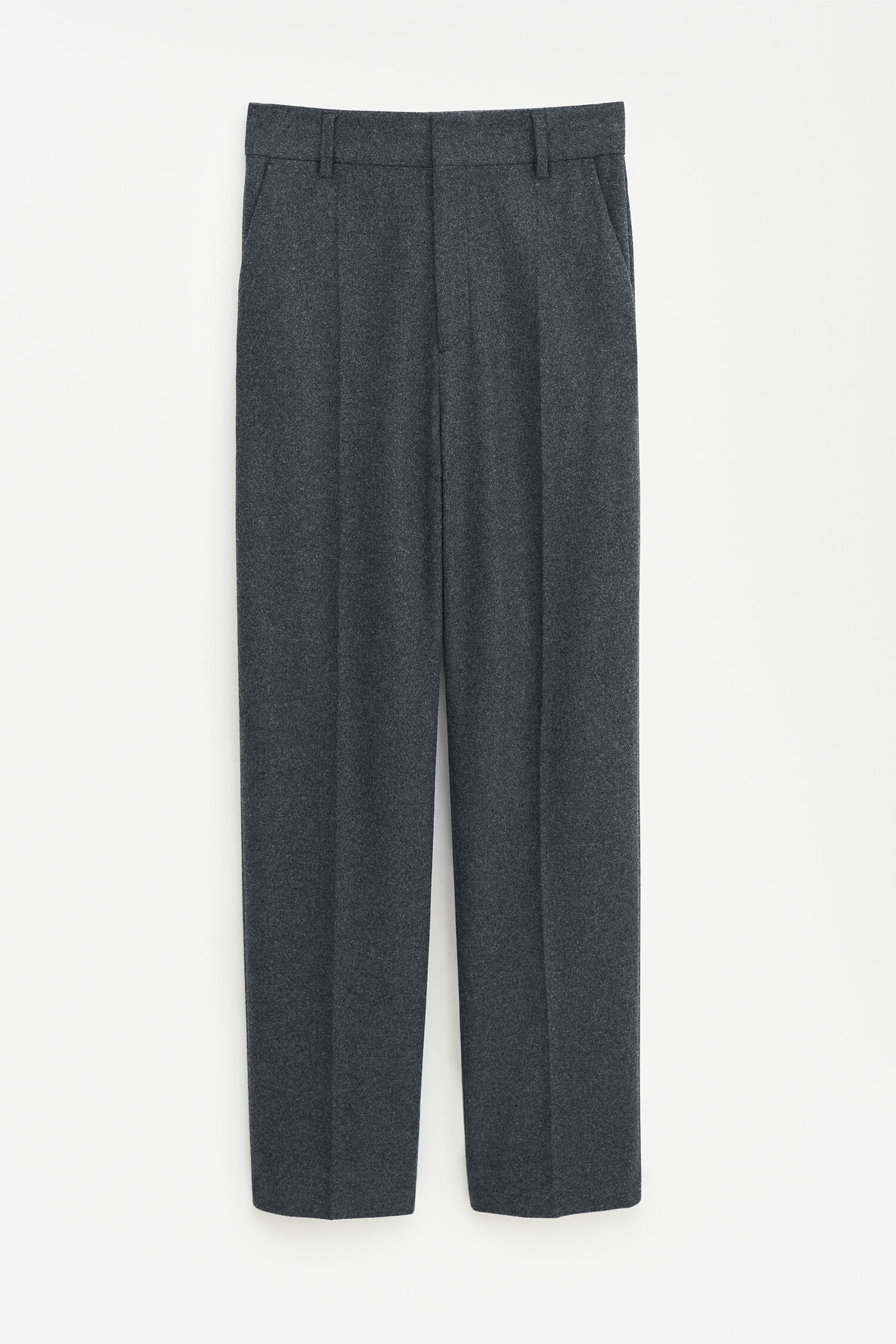 Tapered Flannel Trousers